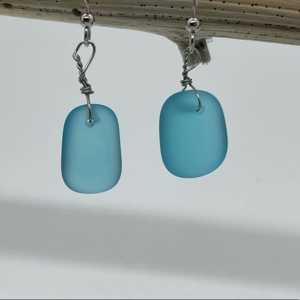 Seaglass earrings